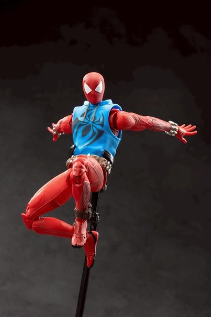 ZD Toys Marvel Spider-Man Scarlet Spider Suit 1/10 Scale Action Figure | Highly Articulated Superhero 7 Inch Collectible