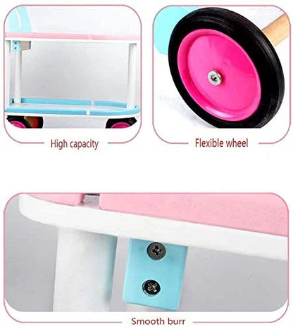 Little Medics Wooden Role-Play Medical Trolley – Pretend Doctor Kit with Accessories, 3Yrs+ - Jaiman Toys