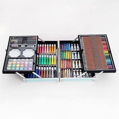 Ultimate Spider-Man Kids Art Kit 145+ Pieces Aluminium Colouring Set with Crayons, Markers, Paints & Sketch Supplies