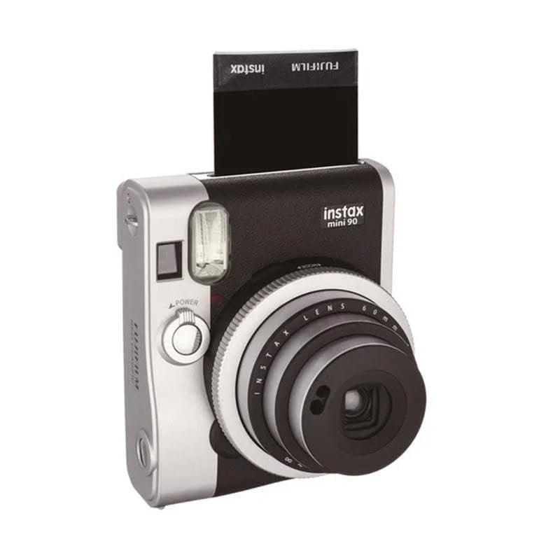 Fujifilm Instax Mini 90 Camera + 20 Shot Films + 1x Instax Photo Storage Box (Black, Instax Mini 90) - Jaiman Toys