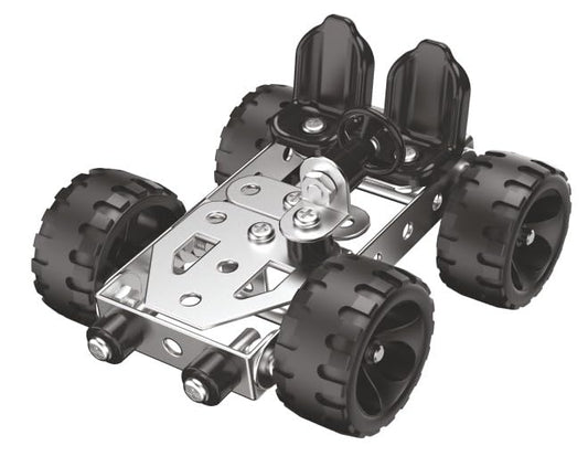 Zephyr Mechanix Steel Neo 90-Piece Metal Construction Kit – 6 Models, STEAM Engineering Toy, Ages 7+