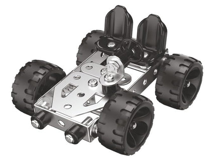 Zephyr Mechanix Steel Neo 90-Piece Metal Construction Kit – 6 Models, STEAM Engineering Toy, Ages 7+