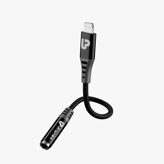 UltraProlink Audio Link iPhone to 3.5mm Headphone Jack Audio Convertor | Manages Music & Calls | High Definition Sound