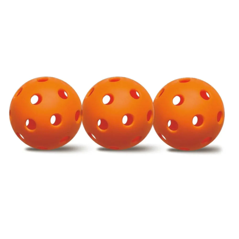 Innov8 Indoor Pickleball Balls, 26 Holes, Pack of 3, Orange - Jaiman Toys