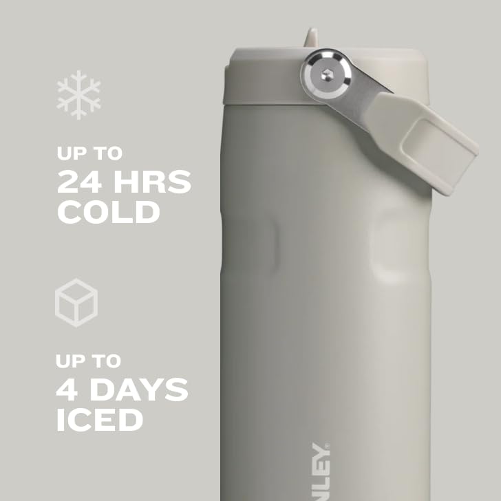 Stanley IceFlow Flip Straw Water Bottle 16oz (473ml) Vacuum Insulated Stainless Steel Water Bottle – Blue