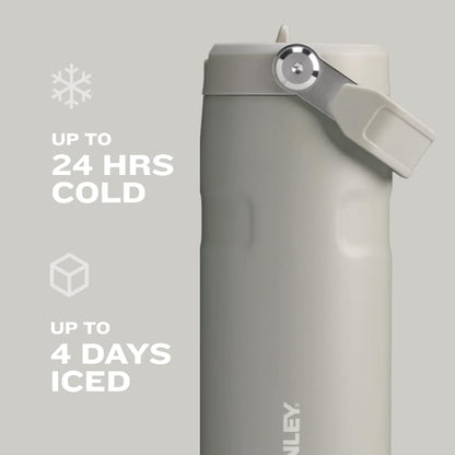 Stanley IceFlow Flip Straw Water Bottle 16oz (473ml) Vacuum Insulated Stainless Steel Bottle – Black