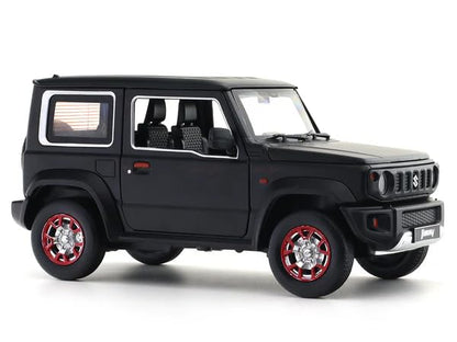 MSZ 1:18 Suzuki Jimny 2018 Black Die-Cast Model Car with Pull-Back Action & Openable Parts