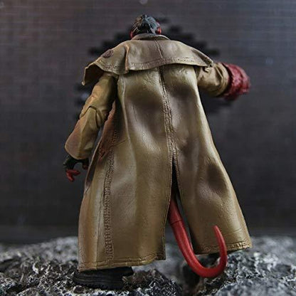 Wounded Hellboy Action Figure – Series II Movie Collectible with Samaritan Handgun (7 Inch)- High Quality