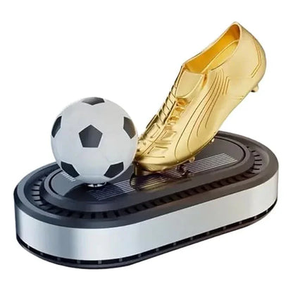 Football with Golden Boot Solar Powered Car Perfume Diffuser – Auto-Rotation Dashboard Fragrance Dispenser