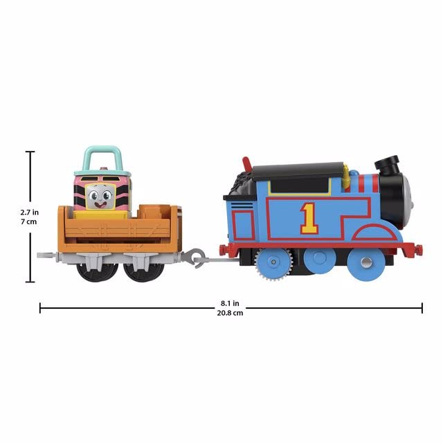 Thomas Friends Motorized Toy Train Set Fix em Up Friends with Carly the Crane, Sandy the Rail Speeder Thomas for Preschool Kids Ages 3 Years-HDY58