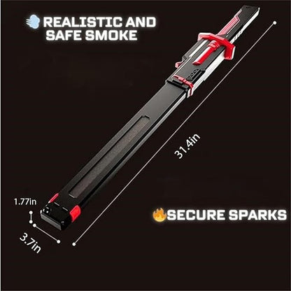 Sparkblade LED Sword with Smoke & Spark Effects – 7-Color Light Katana with Sound FX | Anime Cosplay Prop