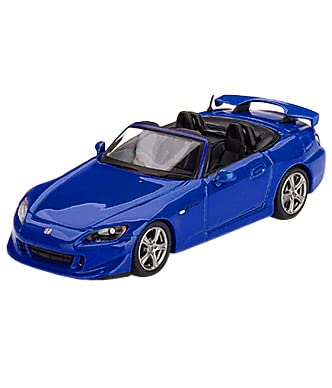 MINIGT Honda S2000 (AP2) Type S Convertible RHD (Right Hand Drive) Apex Blue -1/64 Diecast Model Car MGT00376