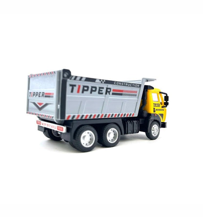 Centy Dig & Build Magna Truck Series Tipper Truck Pull Back Action Toy | Construction Dump Truck for Kids Age 3+ | Yellow Cab | BGX