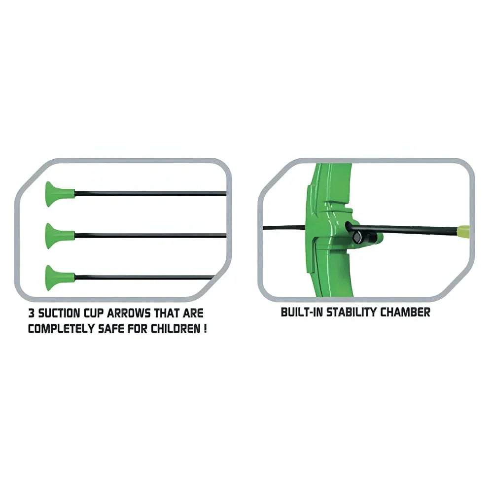 Innov8 Spin Target Archery Set, Indoor & Outdoor Shooting Game with Spinning Target, Ages 5+, Green - Jaiman Toys