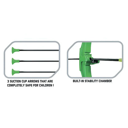 Innov8 Spin Target Archery Set, Indoor & Outdoor Shooting Game with Spinning Target, Ages 5+, Green - Jaiman Toys