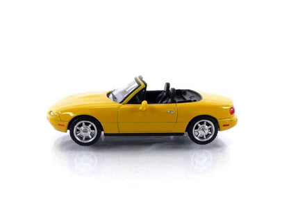 Mini GT 1:64 Duo Set Blister Pack – Acura ARX-06 GTP Daytona 24H #10 + Mazda Miata MX-5 NA Yellow Diecast Cars