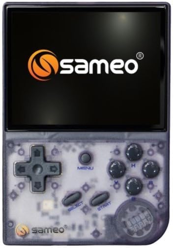 Sameo SG9000: A Premium Handheld Retro Game Console,Dual System StockOS+GarlicOS 3.5 Inch IPS Screen Built-in 64G TF (PURPLE)