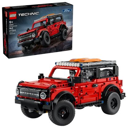 LEGO Technic 42213 Ford Bronco SUV  943Piece OffRoad Model with V6 Engine, Steering Spare Wheel & Roof Rack (Ages 9+) - Jaiman Toys