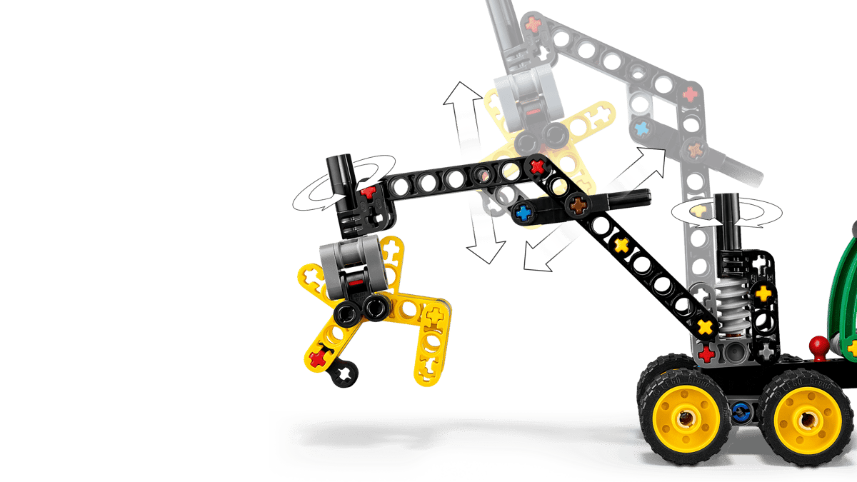 LEGO®42218 Technic John Deere 1470H Wheeled Harvester | 117 Pieces | Engineering Construction Toy | Ages 7+