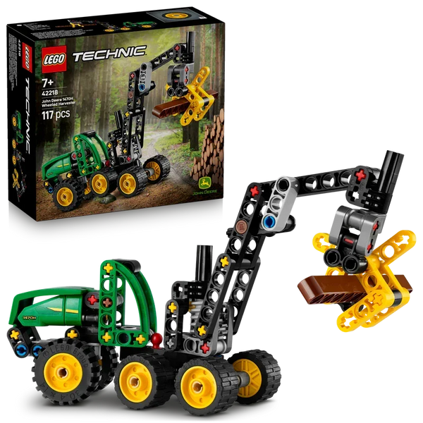 LEGO®42218 Technic John Deere 1470H Wheeled Harvester | 117 Pieces | Engineering Construction Toy | Ages 7+