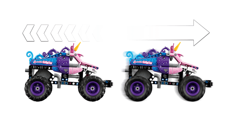 LEGO® 42220 Technic Monster Jam™ Sparkle Smash™ Pull-Back  | 215 Pieces | Ages 7+