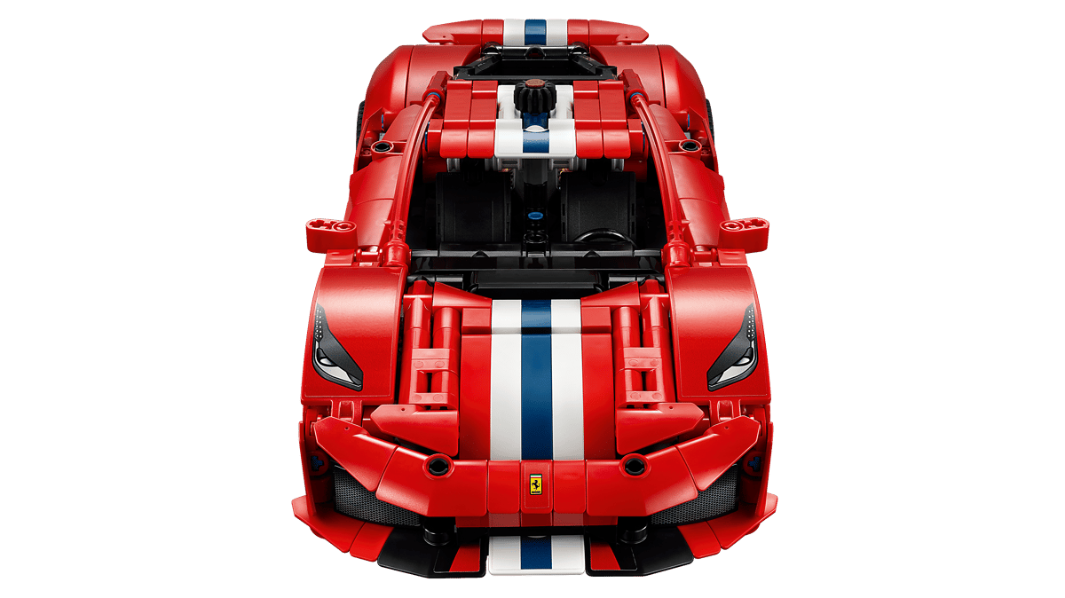 LEGO 42235 Technic Ferrari 488 Pista Car Building Set – 882 Pieces, Ages 9+