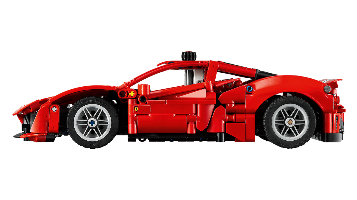 LEGO 42235 Technic Ferrari 488 Pista Car Building Set – 882 Pieces, Ages 9+