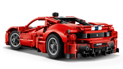 LEGO 42235 Technic Ferrari 488 Pista Car Building Set – 882 Pieces, Ages 9+