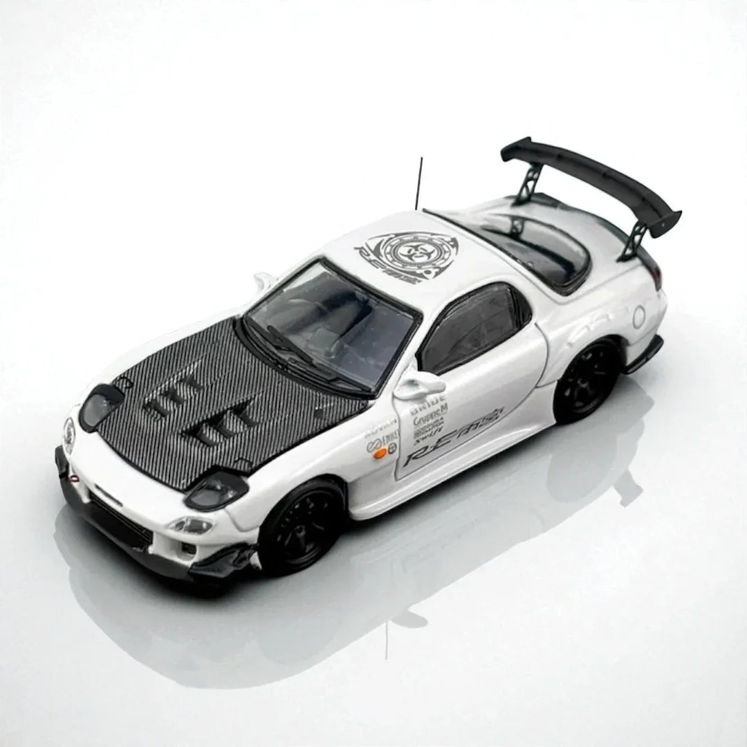 Master 1:64 MAZDA RX-7 White Diecast Car Model - Jaiman Toys