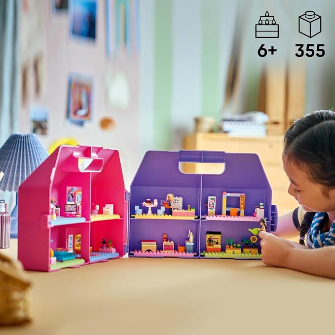 LEGO Friends Creative Dollhouse Suitcase Building Set - Portable Dollhouse for Kids - 42697
