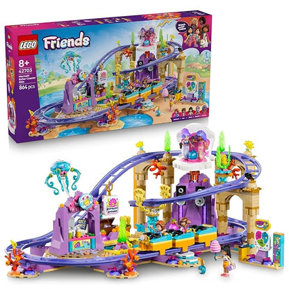 LEGO Friends Mermaid Roller Coaster Ride Building Set for Girls and Boys Ages 8+ - 42703