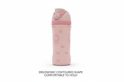 Owala FreeSip Hello Kitty 16 oz / 475 ml Insulated Stainless Steel Water Bottle with Built-In Straw & Push-Button Lid – Pink