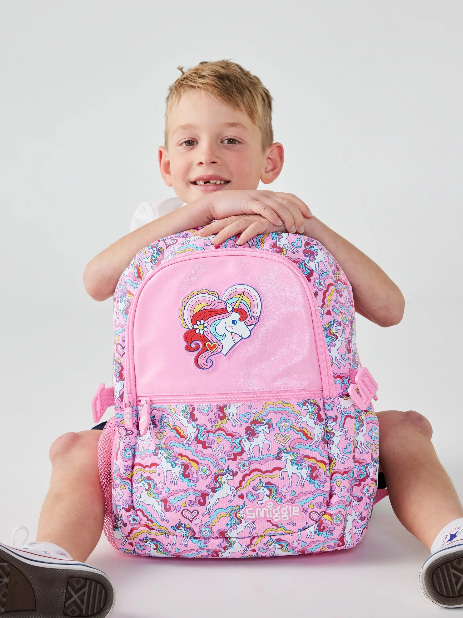 Smiggle School Bag : Unicorn Colorful & Stylish 16 Inch Backpack for Kids - Jaiman Toys