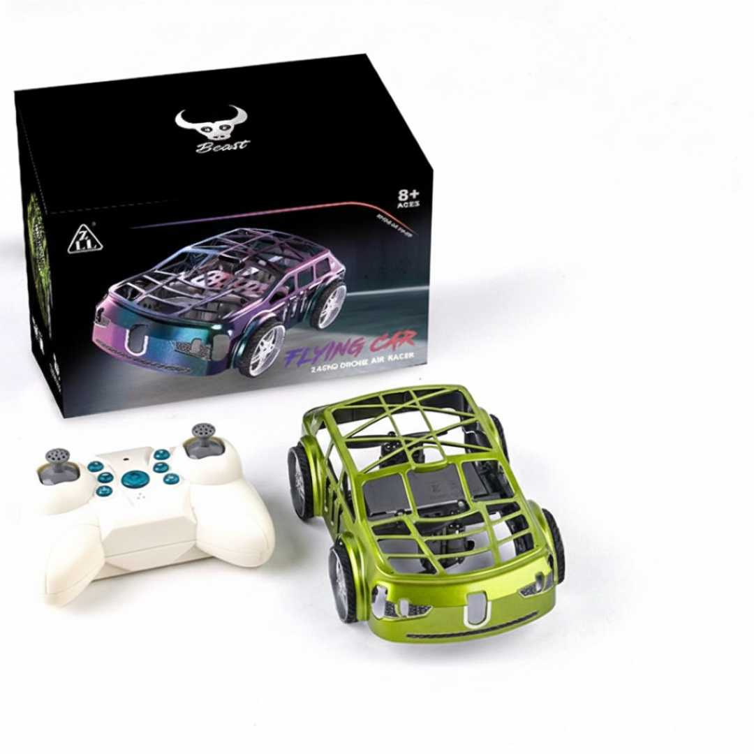 SG900PRO Dual-Mode 2-in-1 Flying Car Drone – RC Air + Ground Vehicle with LED Lights (Green)