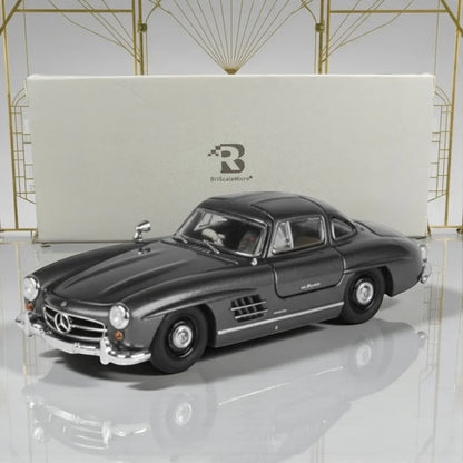 BSC 1:64 Scale MERCEDES BEN-Z 300SL-1955 Diecast Model Car -Dark Grey