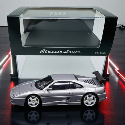 Classic Lover F355 Silver 1:64 Scale Diecast Car Model – Collector’s Edition