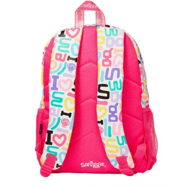 Smiggle School Bag : Love Colorful & Stylish 16 Inch Backpack for Kids - Jaiman Toys