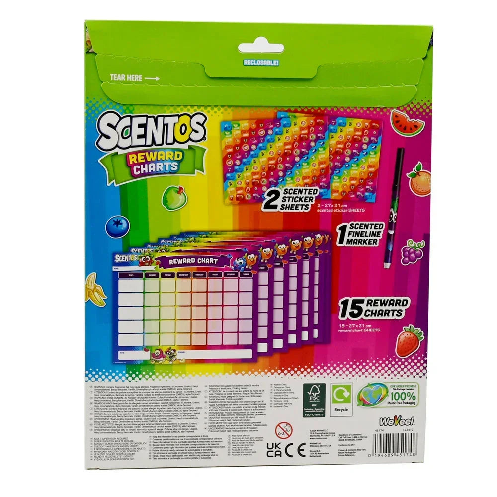 Scentos On The Go Reward Charts Activity Set - Jaiman Toys