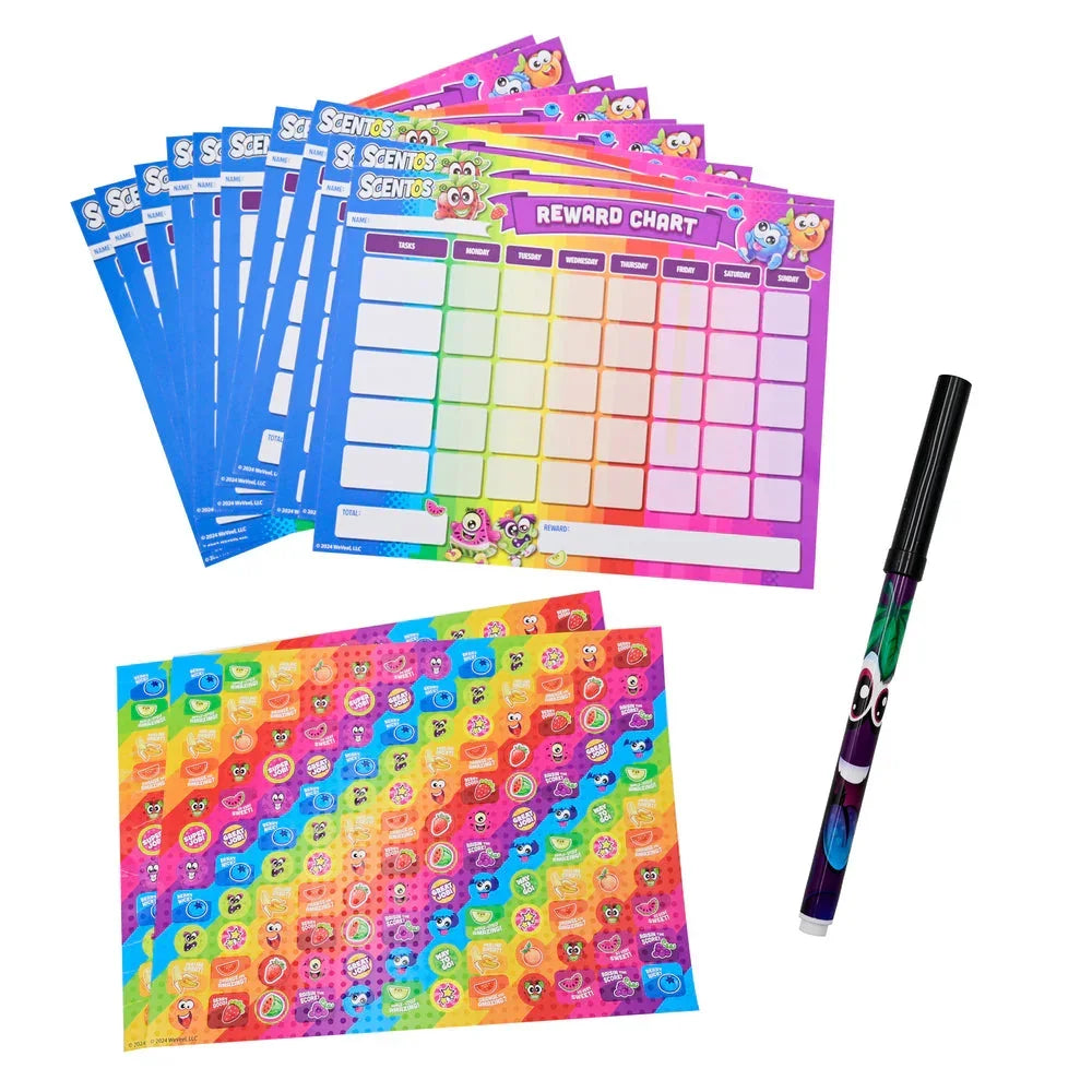 Scentos On The Go Reward Charts Activity Set - Jaiman Toys