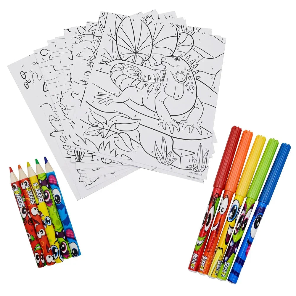Scentos On The Go Colour By Numbers Activity Set - Jaiman Toys