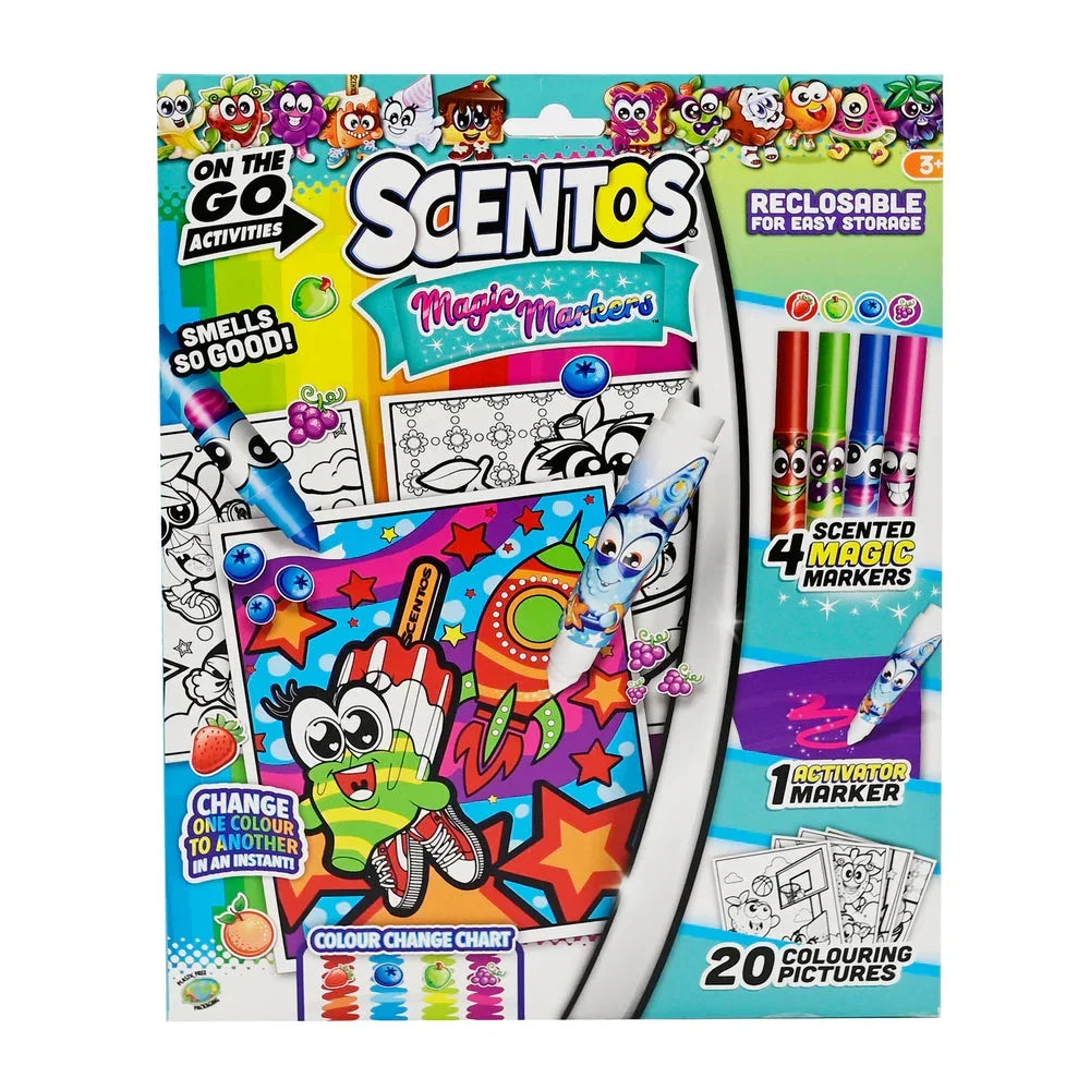 Scentos On The Go Magic Markers Colouring Set - Jaiman Toys