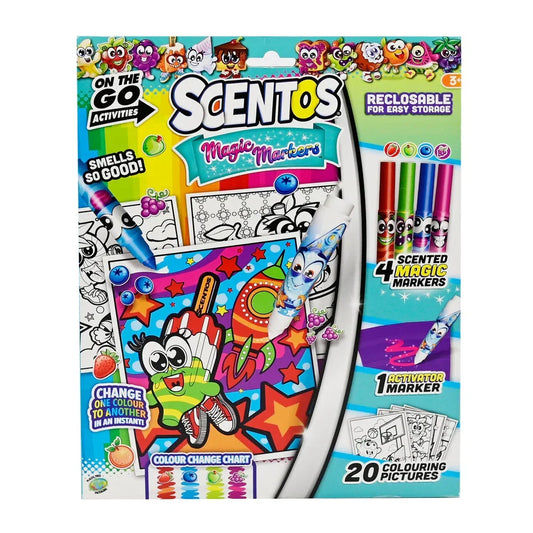 Scentos On The Go Magic Markers Colouring Set - Jaiman Toys