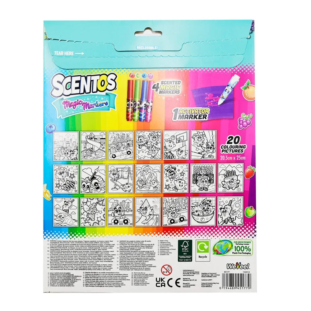 Scentos On The Go Magic Markers Colouring Set - Jaiman Toys