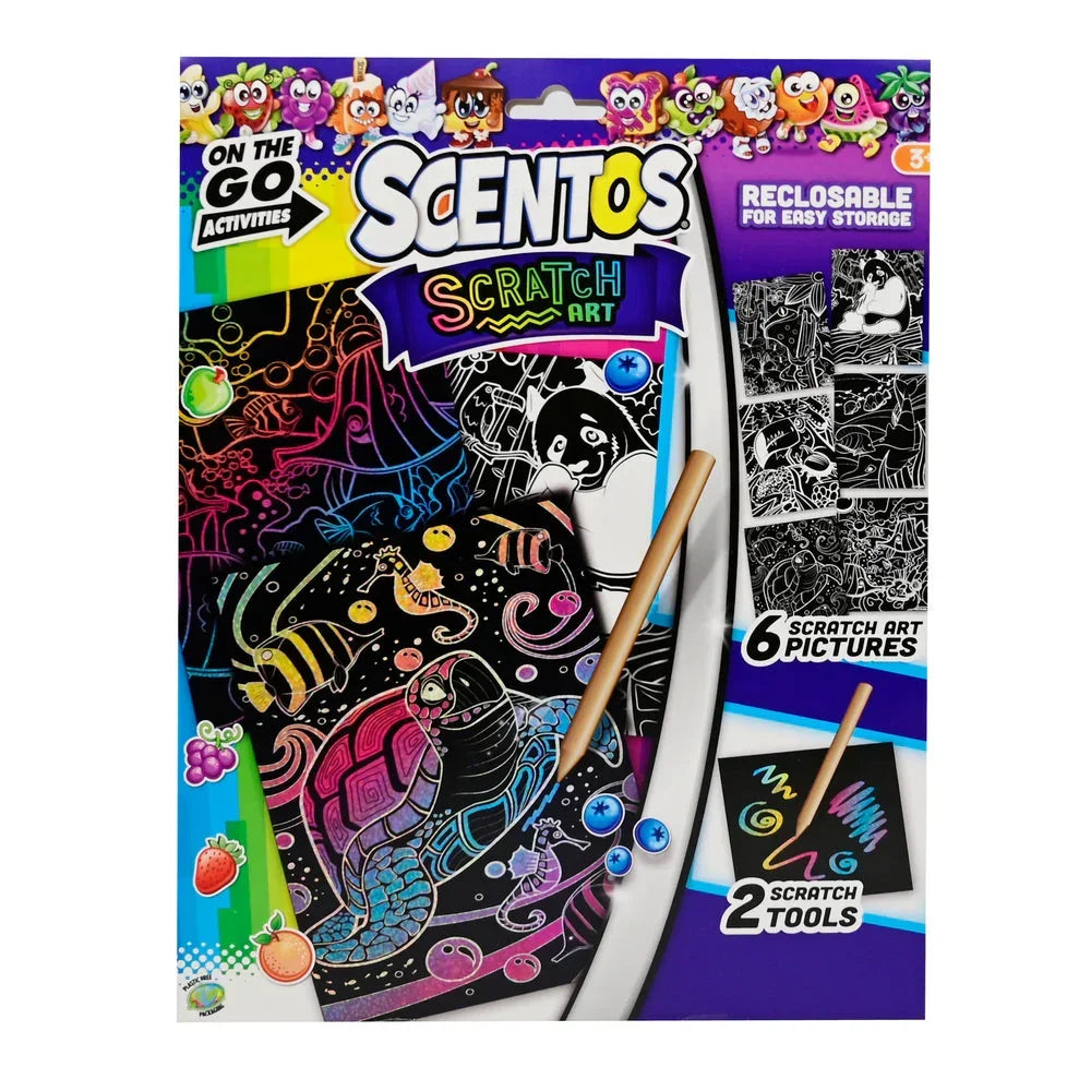 Scentos On The Go Scratch Art Activity Set - Jaiman Toys