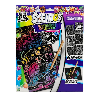 Scentos On The Go Scratch Art Activity Set - Jaiman Toys
