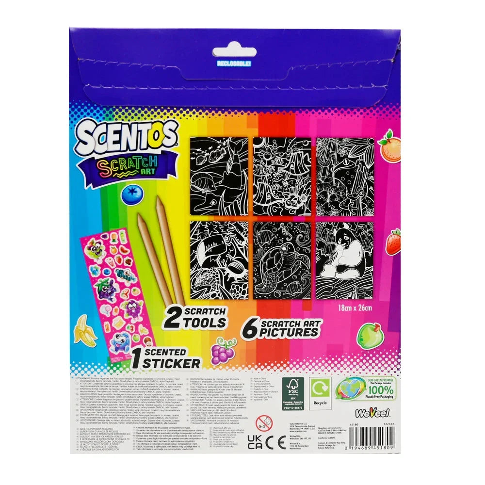 Scentos On The Go Scratch Art Activity Set - Jaiman Toys