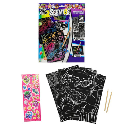Scentos On The Go Scratch Art Activity Set - Jaiman Toys