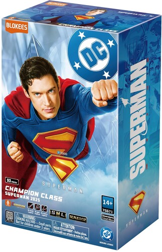Blokees Champion Class DC Superman Building Kit | 93-Piece Official DC Collectible Model Set | 1:12 Scale Action Figure for Ages
