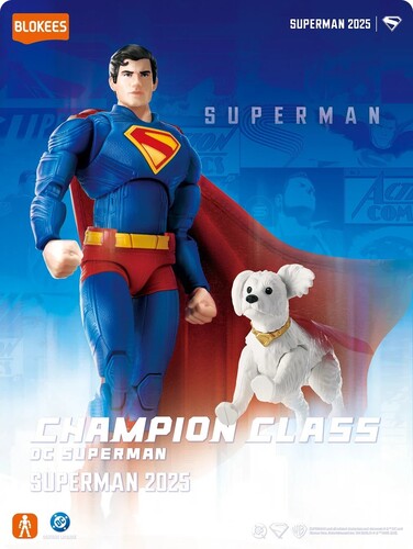 Blokees Champion Class DC Superman Building Kit | 93-Piece Official DC Collectible Model Set | 1:12 Scale Action Figure for Ages