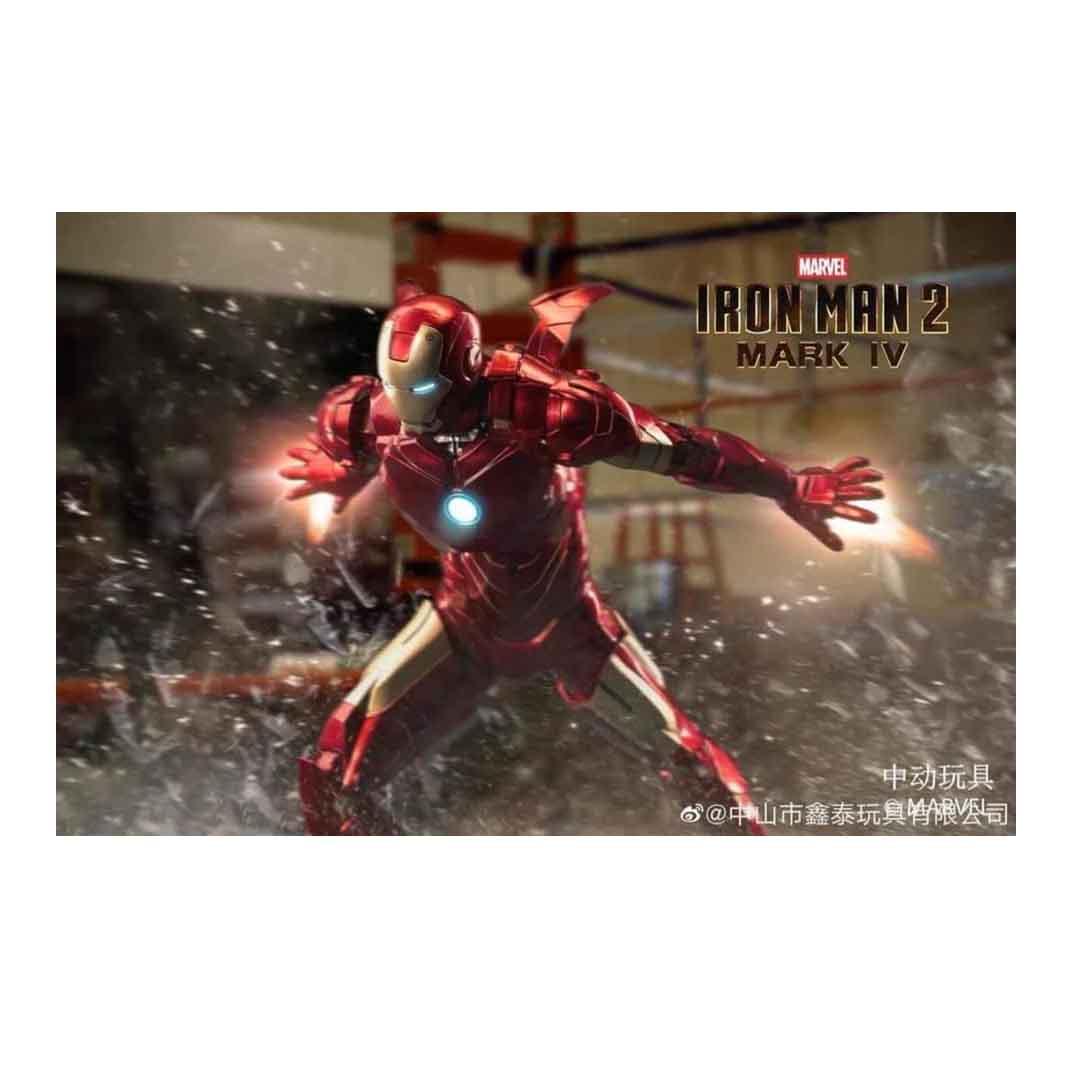 ZD Toys Ultimate 1:10 Scale Iron Man 2 Mark IV Action Figure – Light‑Up LED Edition - Jaiman Toys